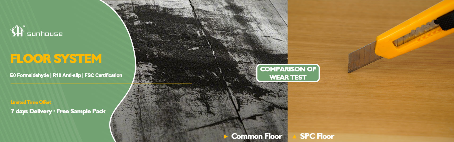 คุณภาพ SPC คลิกปูพื้น โรงงาน