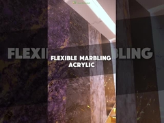 แผนผนังแอคริลิกที่มิตรต่อสิ่งแวดล้อม 5D เนื้อผงมาร์บลิ่งแบบไดนามิก แผนผนังป้องกัน UV