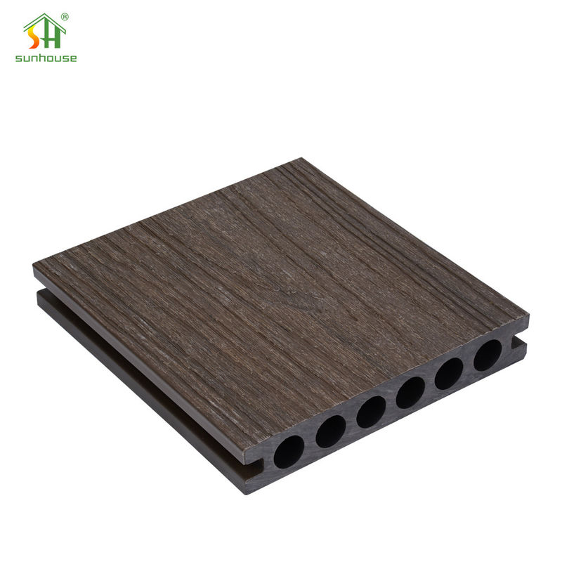 Co Extruded Composite Decking 25mm WPC Floor Panel Waterproof For Commercial Balcony