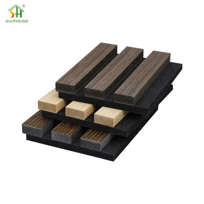 ราคาดี โพลิเอสเตอร์ฟอง แผนผนังเสียง MDF แผนผนังสล็อต ลดเสียงตามต้องการ ออนไลน์