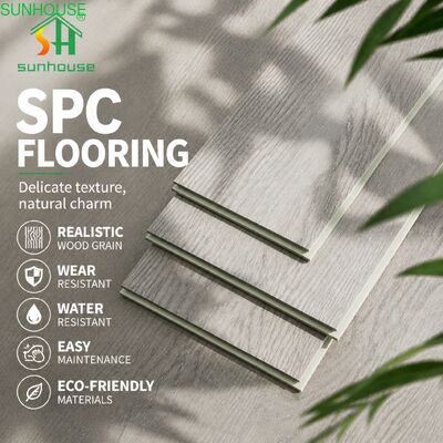 ราคาดี แผ่นกันปลวกแกนแข็งกันน้ำ SPC คลิกไม้กระดานปูพื้นสำหรับใช้ตกแต่งภายนอกภายใน ออนไลน์